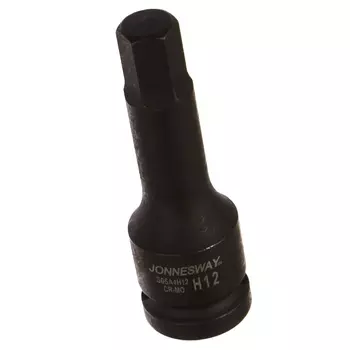 Головка ударная Jonnesway S05A4H12, шестигранная 1/2DR" H12, 78 мм