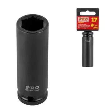 Головка ударная Pro Startul PRO-30117, глубокая, 1/2", 17 мм, 6 гр.