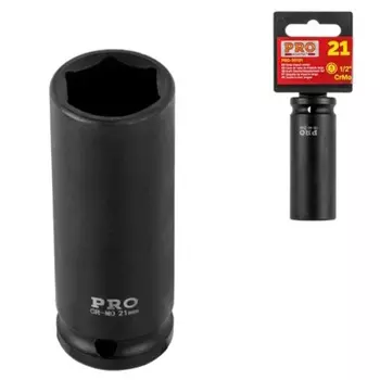 Головка ударная Pro Startul PRO-30121, глубокая , 1/2", 21 мм, 6 гр.