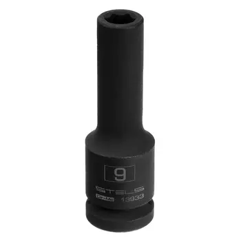 Головка ударная удлиненная шестигранная Stels 13933, 9 мм, 1/2", CrMo