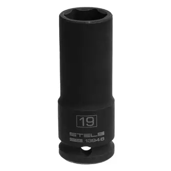 Головка ударная удлиненная шестигранная Stels 13946, 19 мм, 1/2", CrMo
