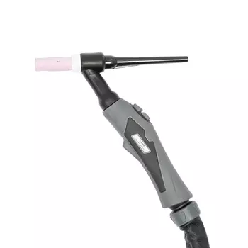 Горелка аргоновая Кедр TIG-18FX EXPERT 8025238-016 (2 pin б/с, 35-50, 1 кнопка, газ G3/8", жидкостное, головка гибкая, 7,6 м)