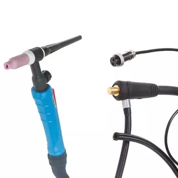 Горелка сварочная Solaris TIG WGT-17V WGT-17V425, 4м, 150А, разъем 10-25, вентиль