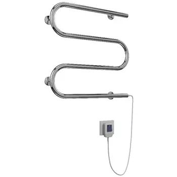 Горизонтальный полотенцесушитель Terminus Электро 25 4620768883910 (М-образная форма, размеры 500х500 мм, нержавейка)