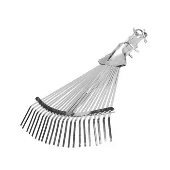 Грабли веерные Grinda 421873 регулируемые усиленные, 22 плоских зубца