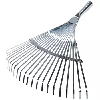 Грабли веерные Raco 4231-53/732, 22 плоских зубца, 450 мм