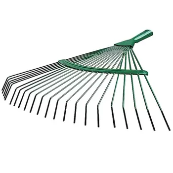 Грабли веерные Raco 4231-53/737, 22 круглых зубца, эпоксидное покр., 450мм