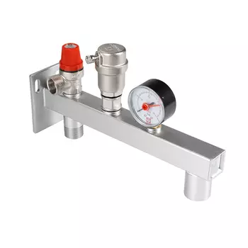 Группа безопасности расширительного бака Valtec, VT.495.0.3, стальная консольная (0-4бар)