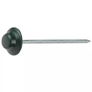 Гвоздь для битумного еврошифера Starfix SM-24840-100, 2.5х70, зеленый, круглый (100 шт в упак)