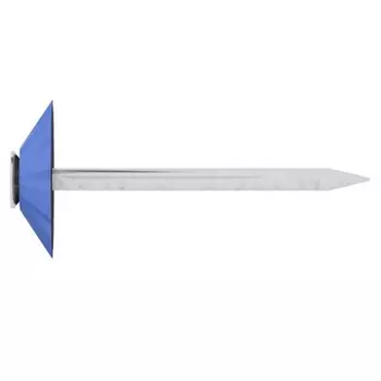 Гвозди декоративные Starfix SMZ1-39400-100, 1.8х32 мм синяя шляпка (100 шт в зип-локе)