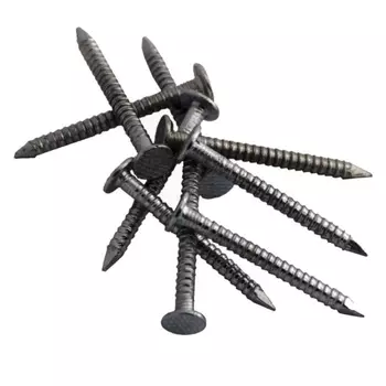 Гвозди ершеные Starfix SMP4-33308-1, цинк 3.1х80 мм ГОСТ 7811-7120 (1 кг в пластиковом контейнере)