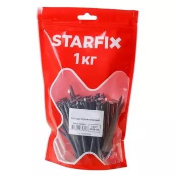 Гвозди строительные Starfix SMD2-66008-1 4.0х120 мм ГОСТ 4028-63 (1 кг. в дой-паке)