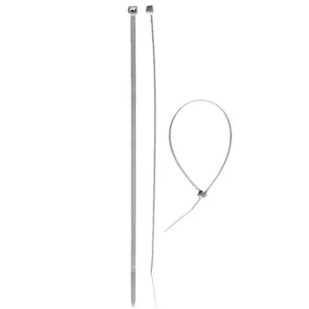 Хомуты нейлоновые белые Зубр 309010-45-350, 4.5 x 350 мм, 100 шт