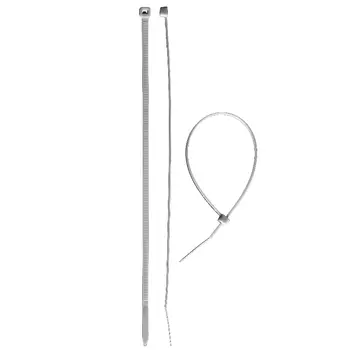 Хомуты нейлоновые Зубр 309010-48-400, белые, 4,8x400мм, 100шт