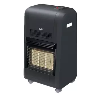 Инфракрасный газовый обогреватель напольный Ballu BIGH-55 Black (терморегулятор, мощность 4200 Вт, вес 8.45 кг, площадь обогрева 60 м2)