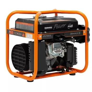 Инверторный бензиновый генератор Daewoo GDA 2600i (максимальная мощность двигателя 2.2 кВт, запуск ручной, уровень шума 64 Дб)