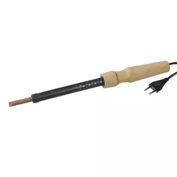 Электропаяльник с деревянной рукояткой 55407-100, 100Вт