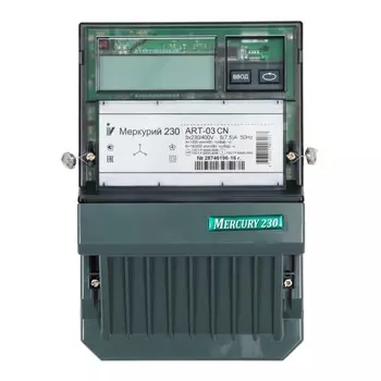Электросчетчик Инкотекс Меркурий 230 ART-03 CN М0000052401 75574 (3Ф, многотариф., электронный)