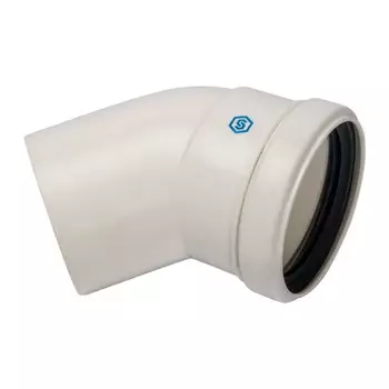 Элемент дымохода конденсационный угол Stout SCA-8080-000045 45° DN80