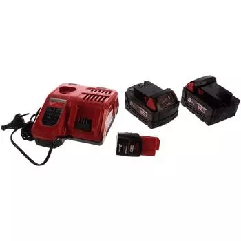 Энергокомплект Milwaukee M18 NRG-502 4933459217 (набор: зарядное устройство + 2 аккумулятора 18В, емкость 5 Ач)