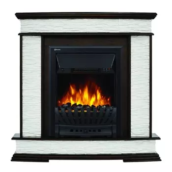 Каминокомплект: Очаг Electrolux Classic EFP/P-1020LS с порталом Firelight Scala Classic сланец белый, темный дуб НС-1185853