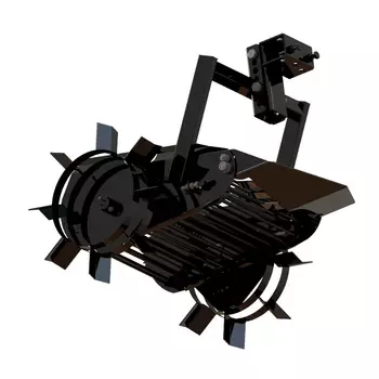 Картофелекопалка Пахарь ККТУ транспортерная универсальная (привод от грунтозацепов)