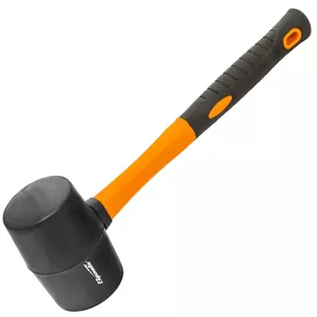 Киянка резиновая Sparta 11126, 450г, черная резина, фибергласовая рукоятка