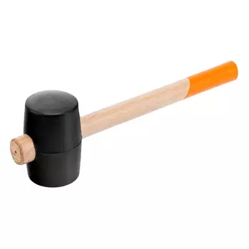 Киянка резиновая Sparta 111555, 680гр с деревянной ручкой, черная резина
