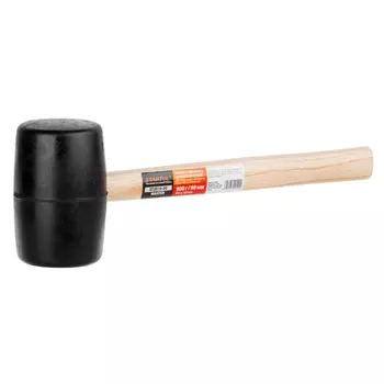 Киянка резиновая Startul Master ST2010-90, черная, 0,9 кг, с деревянной ручкой