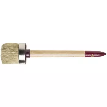 Кисть круглая Зубр "Универсал - Мастер" 01501-60, светлая щетина, деревянная ручка, №18, 60мм