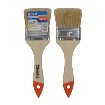 Кисть плоская Союз 9040-21-050С Практик 2" (50мм), натуральная щетина