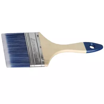 Кисть плоская Stayer "Aqua-Standard" 01032-100, искусственная щетина, деревянная ручка, 100мм