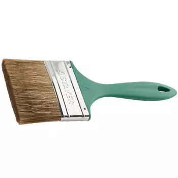 Кисть плоская Stayer "Lasur-Euro" 01081-100, смешанная щетина, пластмассовая ручка, 100мм