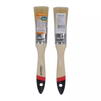 Кисть плоская Sturm 9040-22-025 Euro 1" (25 мм), натуральная щетина