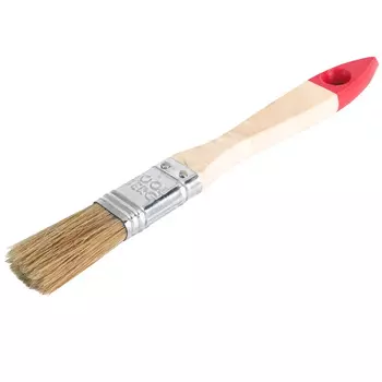 Кисть плоская Toolberg "Классик-Стандарт" 0111110, натуральная щетина, деревянная рукоятка, 20 мм