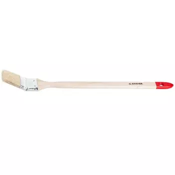 Кисть радиаторная Stayer "Master" 0112-50_z01 для всех видов ЛКМ, светлая натуральная щетина, деревянная ручка, 2"/50мм