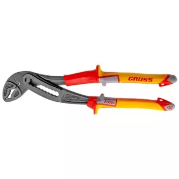 Клещи переставные Gross 15725 (диэлектрические рукоятки до 1000В, 240 мм)