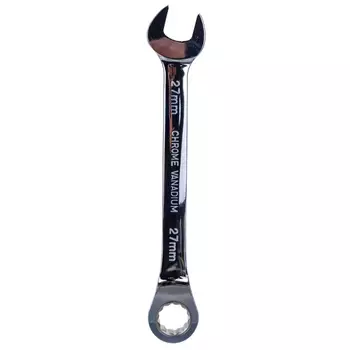 Ключ гаечный комбинированный трещоточный Jonnesway W45127, 27 мм