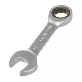 Ключ гаечный комбинированный трещоточный короткий Thorvik CSRW17 053526, 17 мм