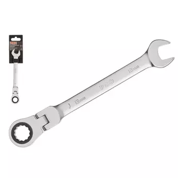 Ключ комбинированный Pro Startul PRO-7213, 13мм трещоточный шарнирный