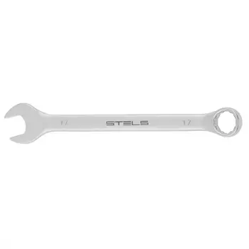 Ключ комбинированный Stels 15213 (17 мм, CrV, матовый хром)