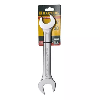Ключ Kraftool "EXPERT" 27033-27-30 гаечный рожковый, Cr-V сталь, хромированный, 27х30мм