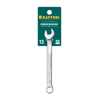 Ключ Kraftool "EXPERT" 27079-13 гаечный комбинированный, Cr-V сталь, хромированный, 13мм