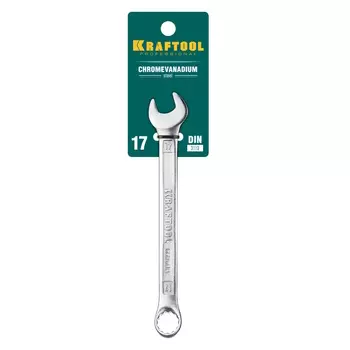 Ключ Kraftool "EXPERT" 27079-17 гаечный комбинированный, Cr-V сталь, хромированный, 17мм