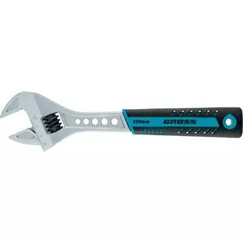 Ключ разводной Gross 15562, (250 мм, раскрытие губок 35 мм)