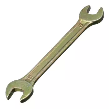 Ключ рожковый Сибртех 14304, 10 х 11 мм, желтый цинк