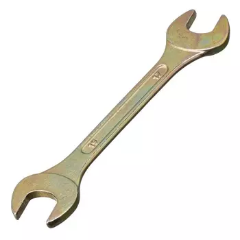 Ключ рожковый Сибртех 14310, 17 х 19 мм, желтый цинк