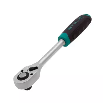 Ключ-трещотка Stels 14027, 1/2", 72 зуба, с быстрым сбросом, CrV