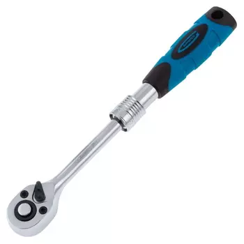 Ключ трещоточный Gross 14074, телескопический 1/4", 150-200 мм