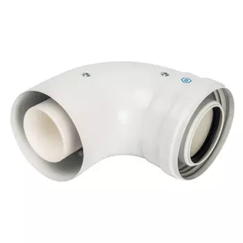 Колено для конденсационных котлов 90° Stout SCA-8610-210090 DN60/100, PP-FE
